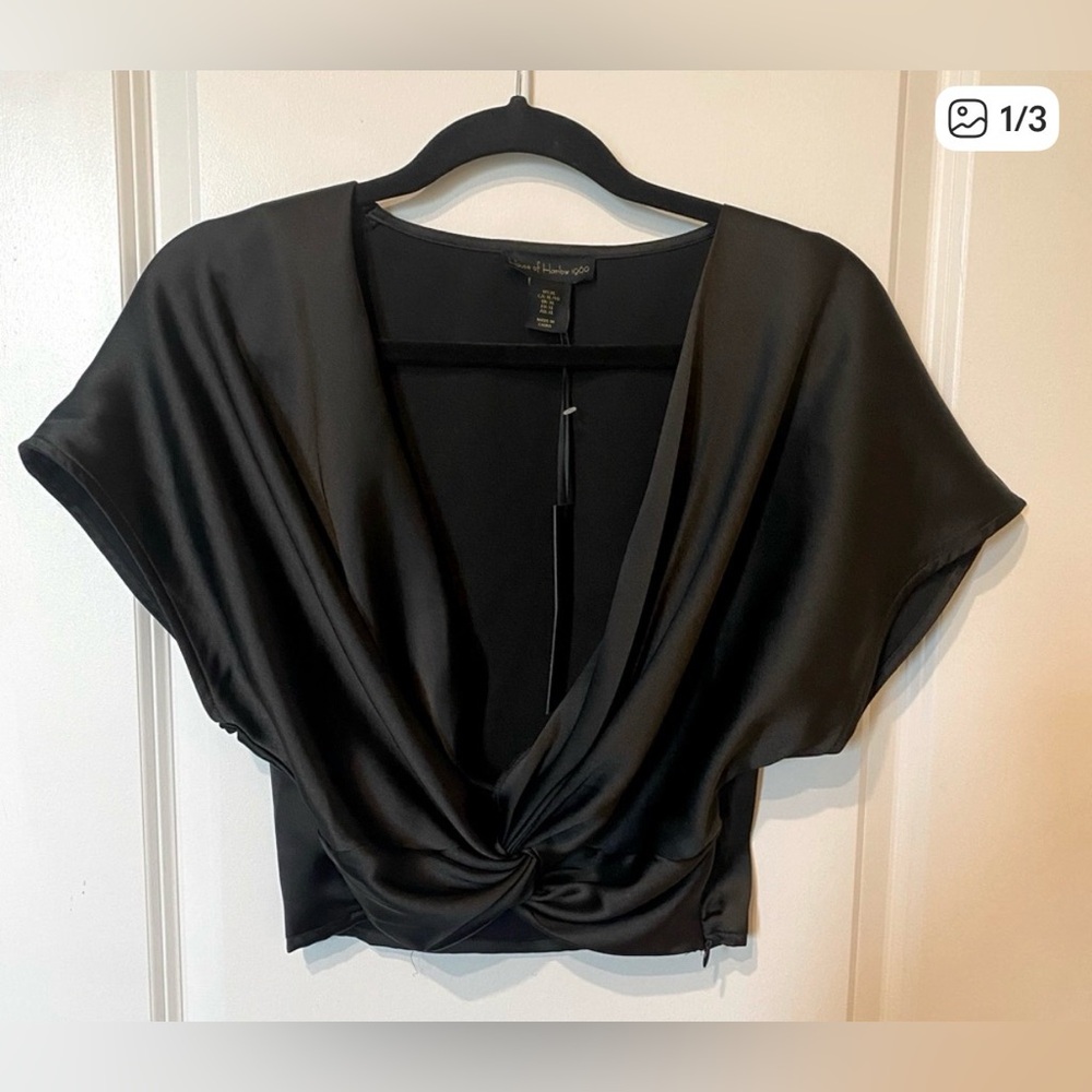 House of Harlow silk crop top nwt extra large